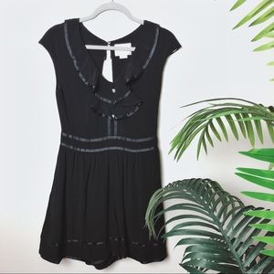 Anthropologie Elevensies Black Sailor Romper Sz 4